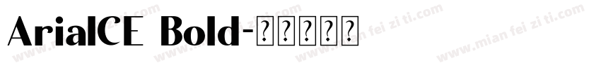 ArialCE Bold字体转换